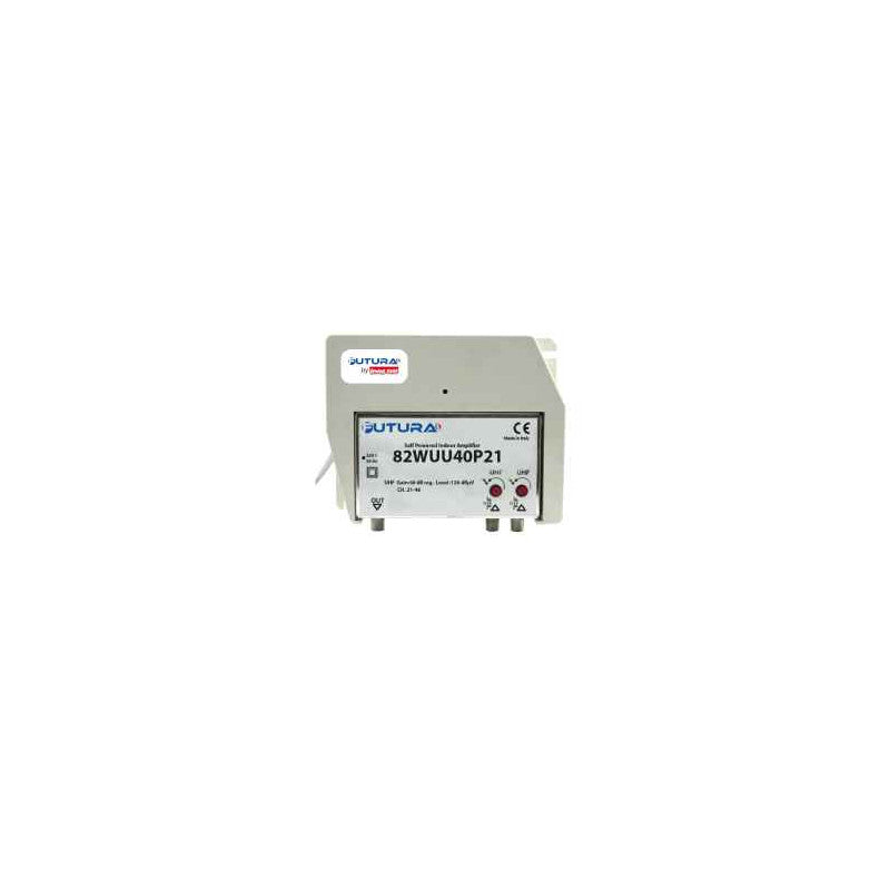 Centralino TV larga banda 2 ingressi UHF - 1 uscita guadagno 40dB FUTURA 82WUU40P21 Centralino TV larga banda 2 ingressi UHF - 1 uscita guadagno 40dB FUTURA 82WUU40P21